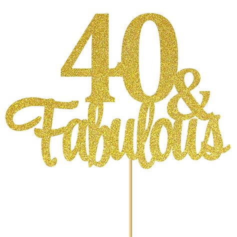 cake topper 40 and fabulous|40 and fabulous decorations.